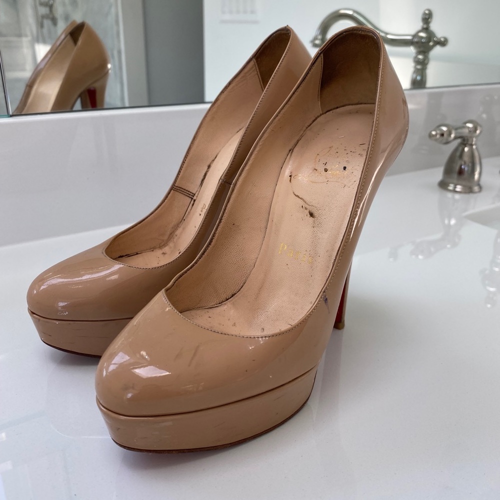 Nude Christian Louboutin heels